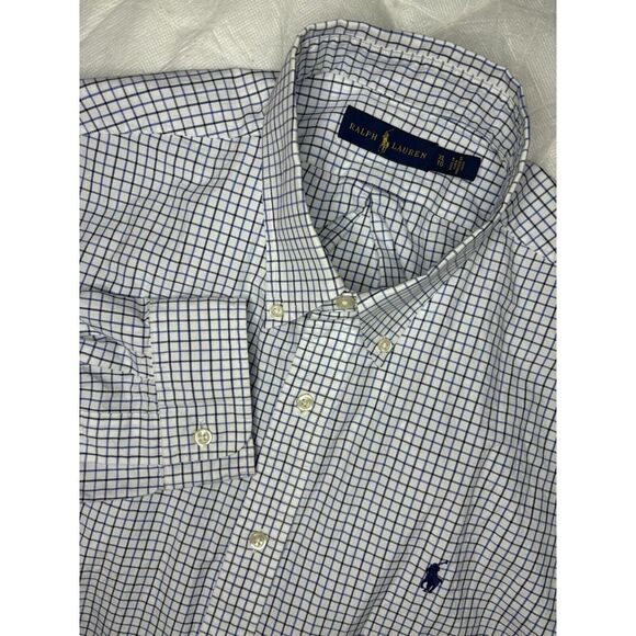 Ralph Lauren Other - Ralph Lauren‎ Men's XL Blue & White Oxford Check Long Sleeve Button Down Shirt